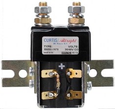 Solenoid - Curtis 36-48 Volt With Bracket Resister and Diode